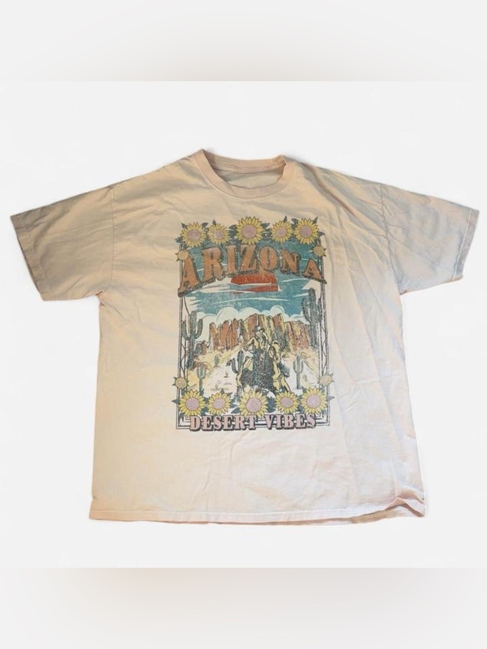 Light Orange Oversized T-Shirt - Size L